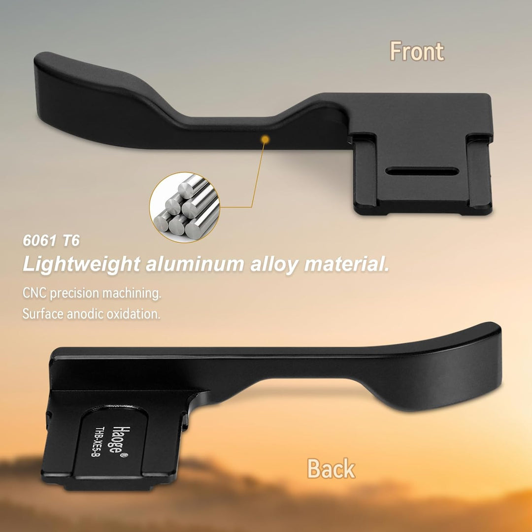 Haoge THB-XE5-B Daumen-Up-Griff für Fujifilm XE5 Kameragehäuse, digitales Zubehör, Metall, Blitzschu