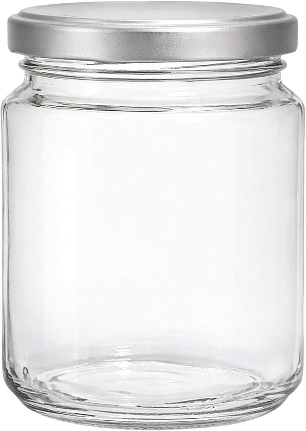 Vitrea 100x Marmeladengläser 275 ml - mit Deckel Silber TO 66 - Einmachgläser zum befüllen mit Schra