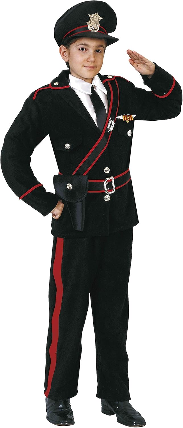 Ciao Unisex-Kinder und Jugendliche Kinderkostüm Carabiniere Kostüme, Schwarz, 5-7 Jahre