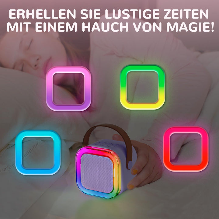 Kinder Karaoke Maschine mit Karaoke mikrofon Kinder: Wowstar Kinder Karaoke mit Mikrofon - Mini Kara