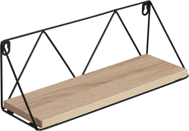 tectake® Industrial Wandregal Holz, 2er Set Regal Wand, Regale, Hängeregal, für Deko Wohnzimmer, Sch