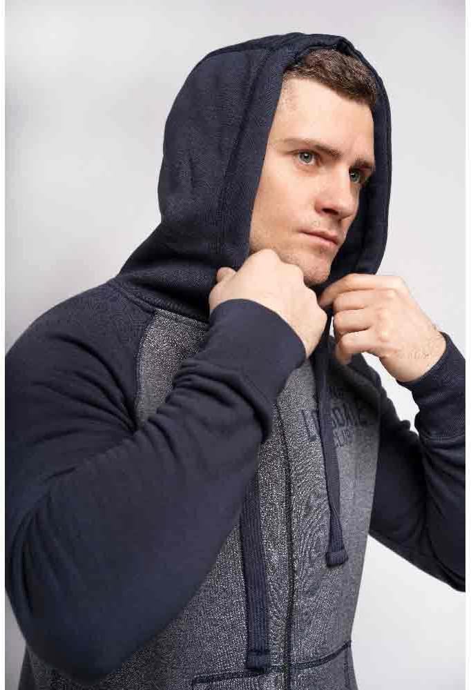 Lonsdale Herren Slough Kapuzensweatjacke XXL Navy, XXL Navy