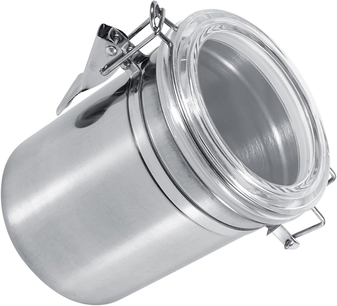Hapivida Luftdichte Vakuum Kaffeedose, 1000ml Edelstahl Kaffeepulver Dose mit Aroma-Deckel und Versc