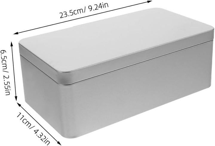 Zerodeko Blechschachtel Mit Deckel Rechteckige Weissblechdose Teedose Für Teebeutel Aufbewahrungsbox