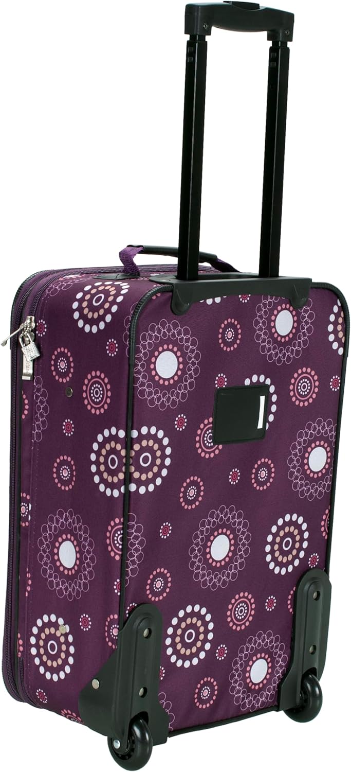 Rockland Modisches Softside-Gepäck-Set, Violett/Perle, Einheitsgrösse, Fashion Softside Gepäck-Set E