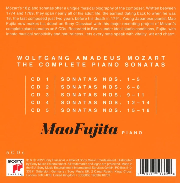 Mozart: Sämtliche Klaviersonaten / The Complete Piano Sonatas (5 CD), Audio-CD