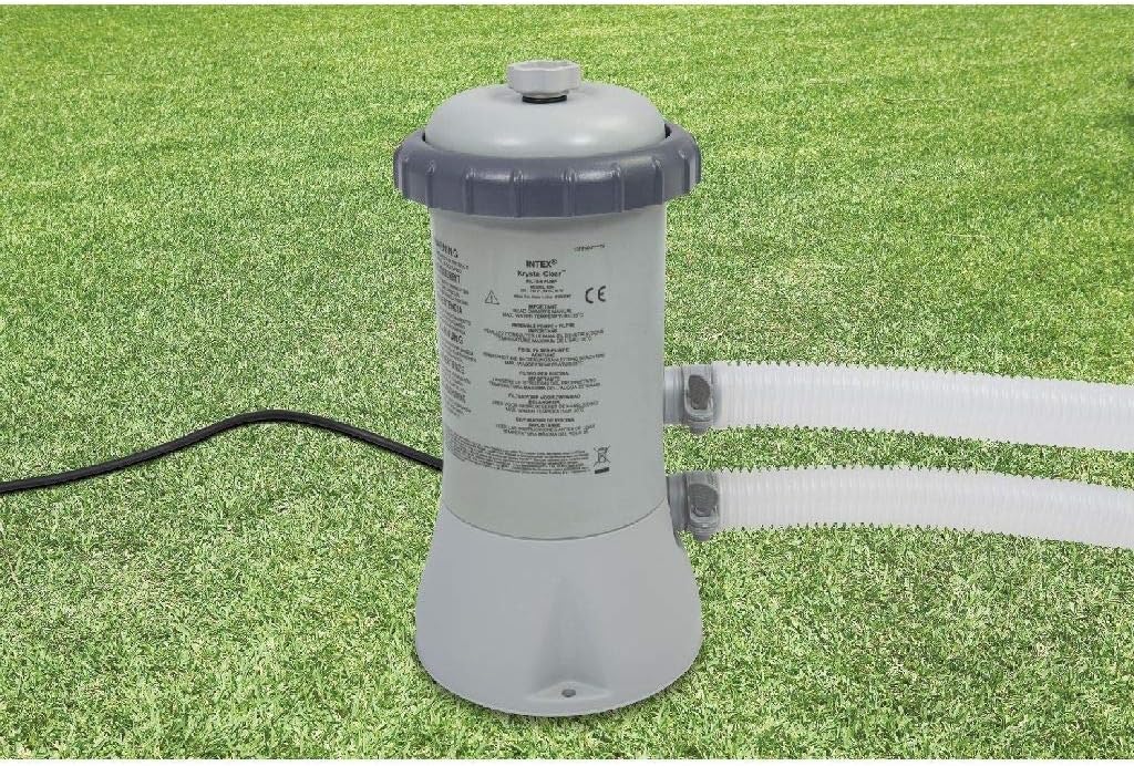 Intex Krystal Clear Cartridge Filter Pump - Pool Kartuschenfilteranlage - 600 L/H - 12V 600 M3/HR Si