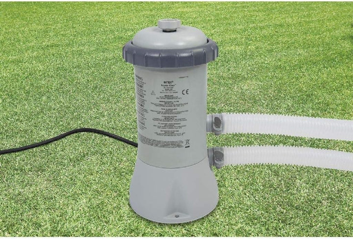 Intex Krystal Clear Cartridge Filter Pump - Pool Kartuschenfilteranlage - 600 L/H - 12V 600 M3/HR Si