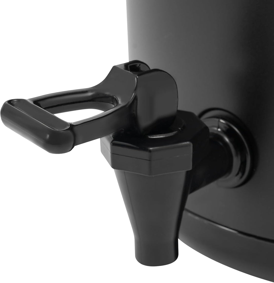 10L Isolierter Getränkespender Edelstahl mit Zapfhahn Gastro Transport Thermobehälter für Heisse&Kal