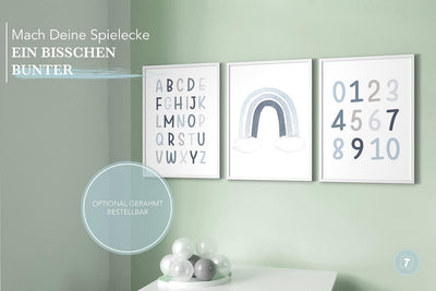 Papierschmiede® Kinderposter 3er Set Lernposter, 40x60 cm Wanddeko, Geschenk für Jungen Kinderzimmer