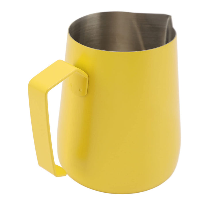 Milchkännchen, Milchaufschäumkännchen, 450 Ml, Milchaufschäumkrug aus Edelstahl 304, Dampfkrug, Milc