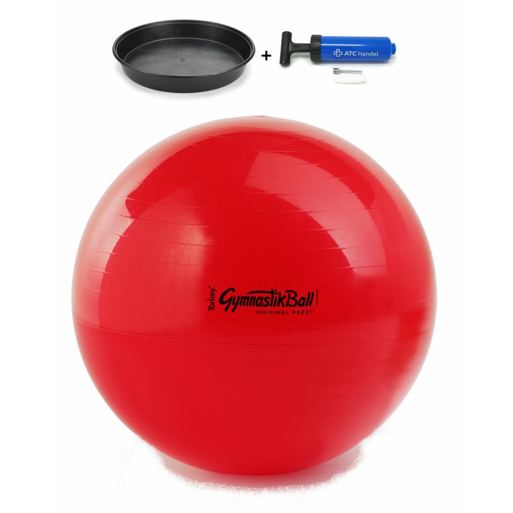 Original Pezzi Gymnastikball Standard Ø 42, 53, 65 & 75 cm in Allen Farben inkl. Ballschale und ATC