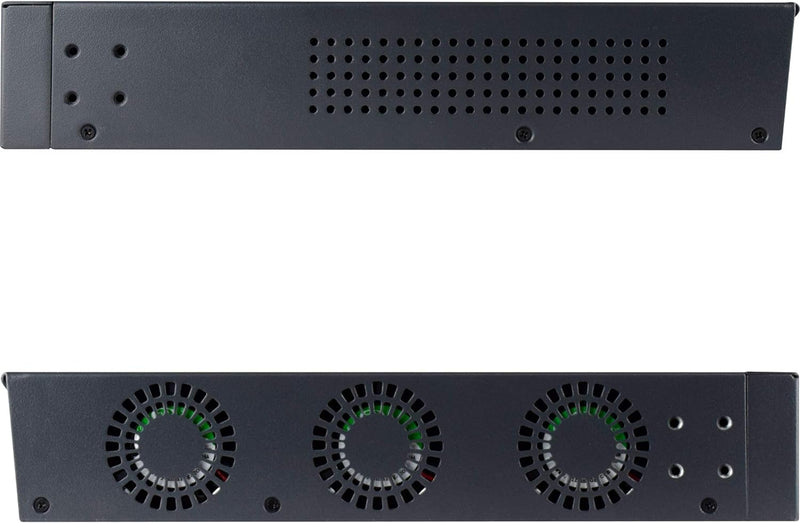 InLine 32324P PoE+ Gigabit Netzwerk Switch 24 Port, 1GBit/s, 2xSFP, 19", Metall, Lüftersteuerung, mi