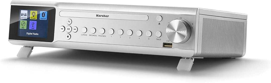 Karcher RA 2060D-S - Unterbau-Küchenradio mit CD-Player, DAB+ / UKW-Radio & Hama DAB-Zimmerantenne f