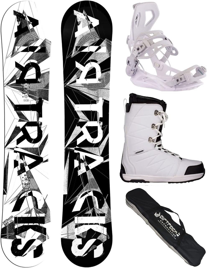 Airtracks Damen Snowboard-Set BWF Lady Camber + Bindung Master W Fastec + Boots + Sb Bag 140 145 150