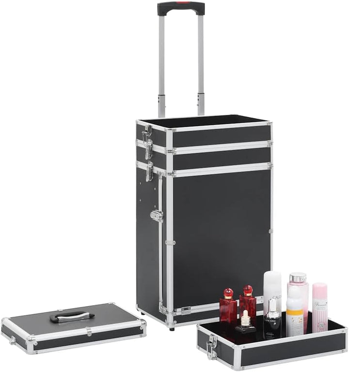 vidaXL Kosmetikkoffer mit 4 Etagen Schublade Beauty Case Schminkkoffer Friseurkoffer Schmuckkoffer T