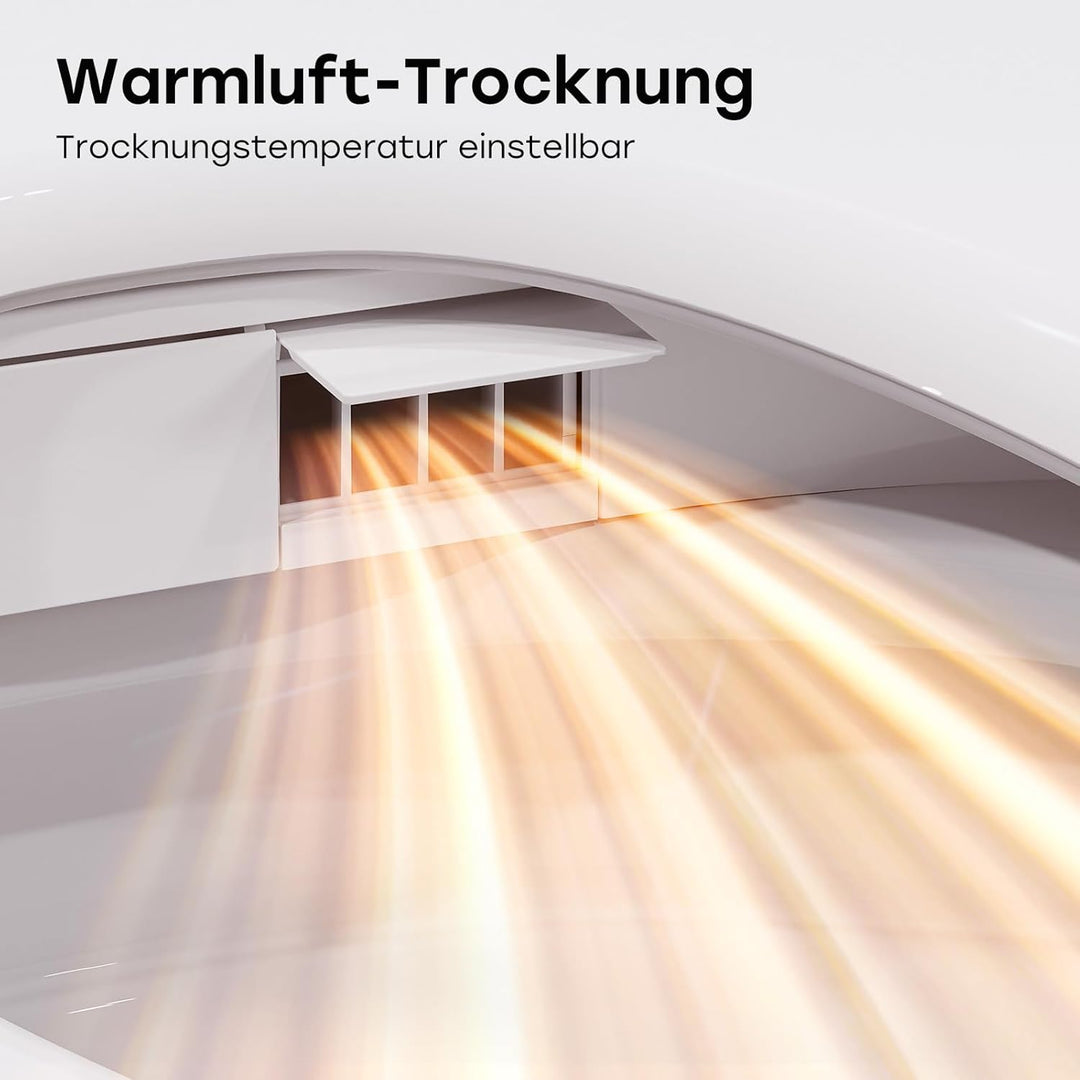 Smart Toilettendeckel mit Selbstreinigende Düse Waschen Vorne Hintere - Bidet Aufsatz für Toilette W