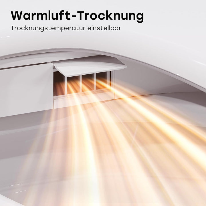 Smart Toilettendeckel mit Selbstreinigende Düse Waschen Vorne Hintere - Bidet Aufsatz für Toilette W