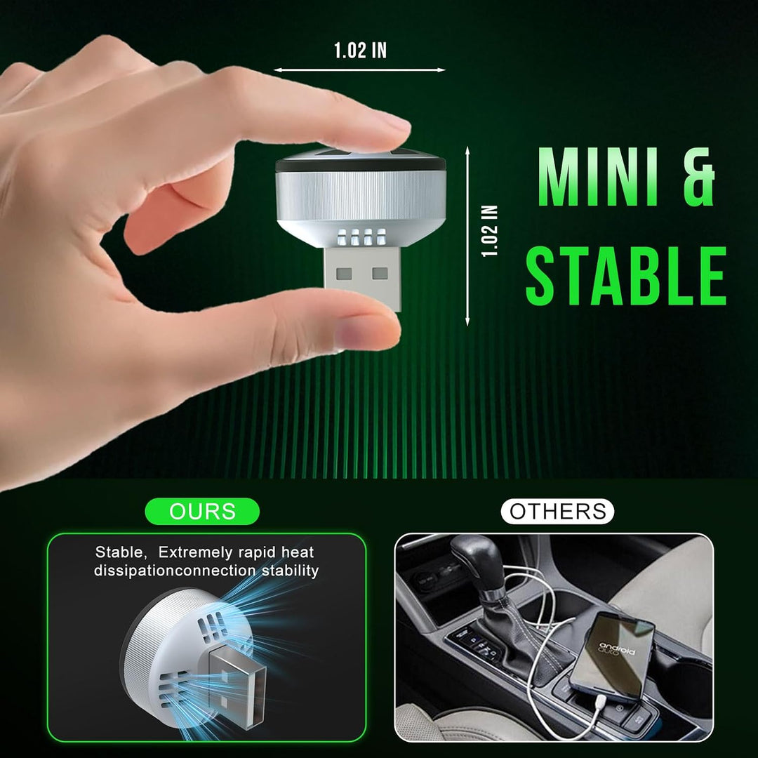 Wireless CarPlay Adapter &amp; Android Auto, Wechseln zwischen zwei Telefonen | Mini Plug &amp; Play, Schnel