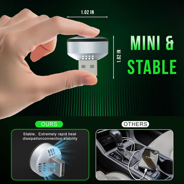 Wireless CarPlay Adapter &amp; Android Auto, Wechseln zwischen zwei Telefonen | Mini Plug &amp; Play, Schnel