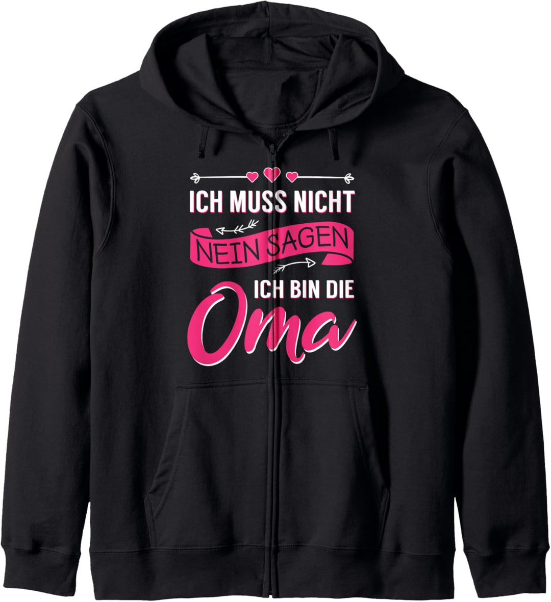 Oma Grossmutter Fun Spruch Lustig Süss Geburtstag Geschenk Kapuzenjacke