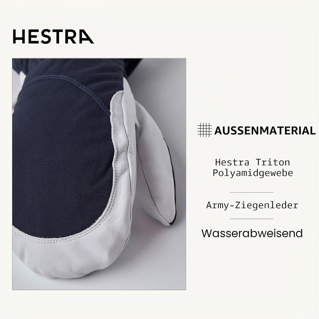 HESTRA Henrik Ski-Handschuh Leder Pro Model kurz, Damen 7 blau, 7 blau
