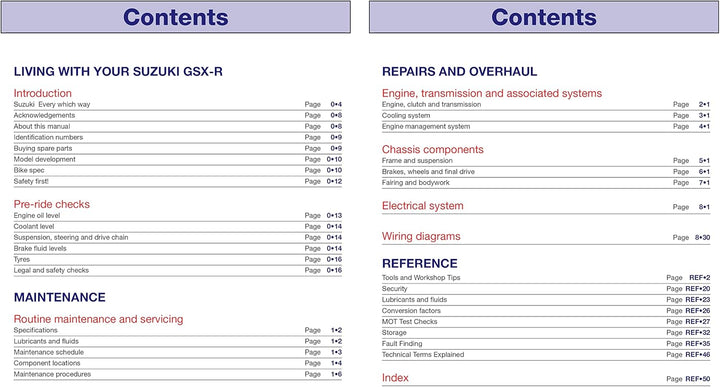 Suzuki GSX-R600 & 750 (06 - 16) (Haynes Service and Repair Manual)