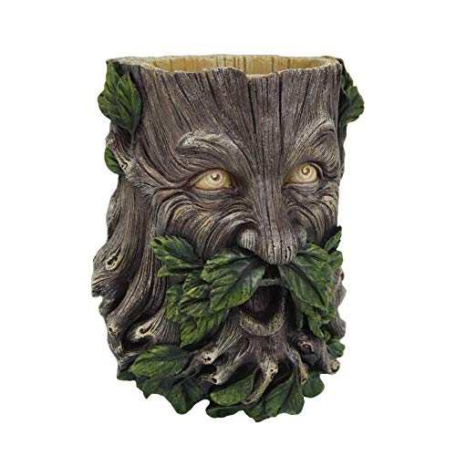 Pacific Giftware Skulpturale Garten Baummann Greenman Blumentopf für Drinnen Wand-Aussenleuchte Häng