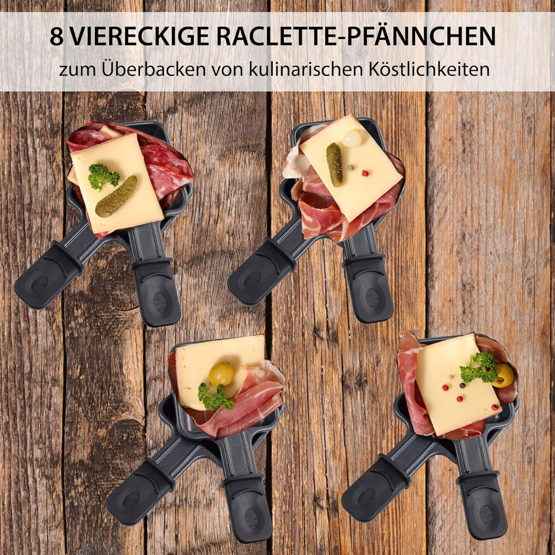 Syntrox Germany RAC-1500W-Appenzell Raclette-Fondue-Grill Syntrox Rundum Genuss Set mit viel Zubehör