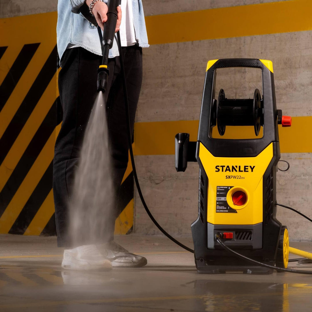 Stanley Hochdruckreiniger SXPW22DSS mit Dual Speed System (2200 W, 160 bar, 460 l/h) 2200 W Dual Spe