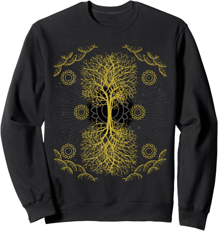 Okkultismus Wahrsager Occult Yggdrasil Baum Hexe Okkult Sweatshirt