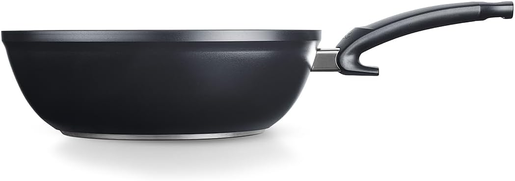 Fissler Ceratal Orbit Black/Aluminium-Wok (Ø 30 cm, 5,2 L) Keramik-Bratpfanne beschichtet antihaften