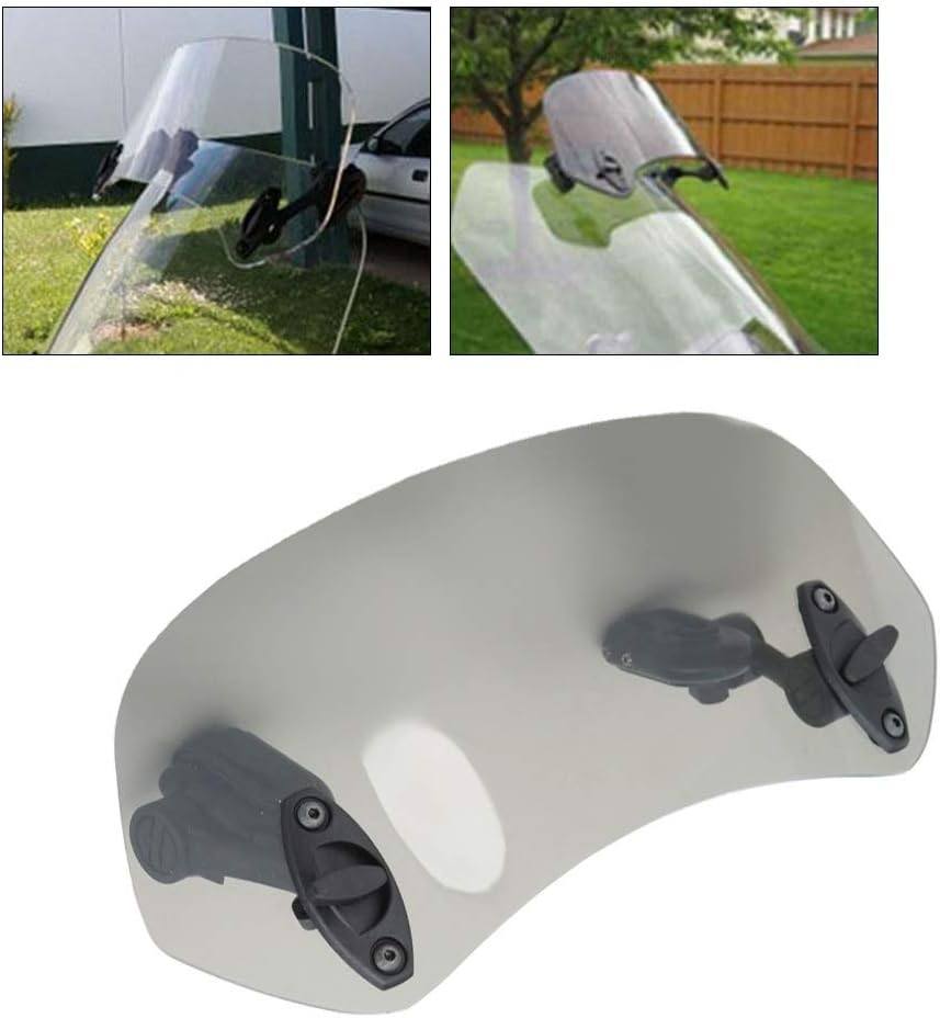 DEWIN Motorrad Windschild, Street Glide Special Windschild Motorrad Einstellbare Clip On Windschutzs