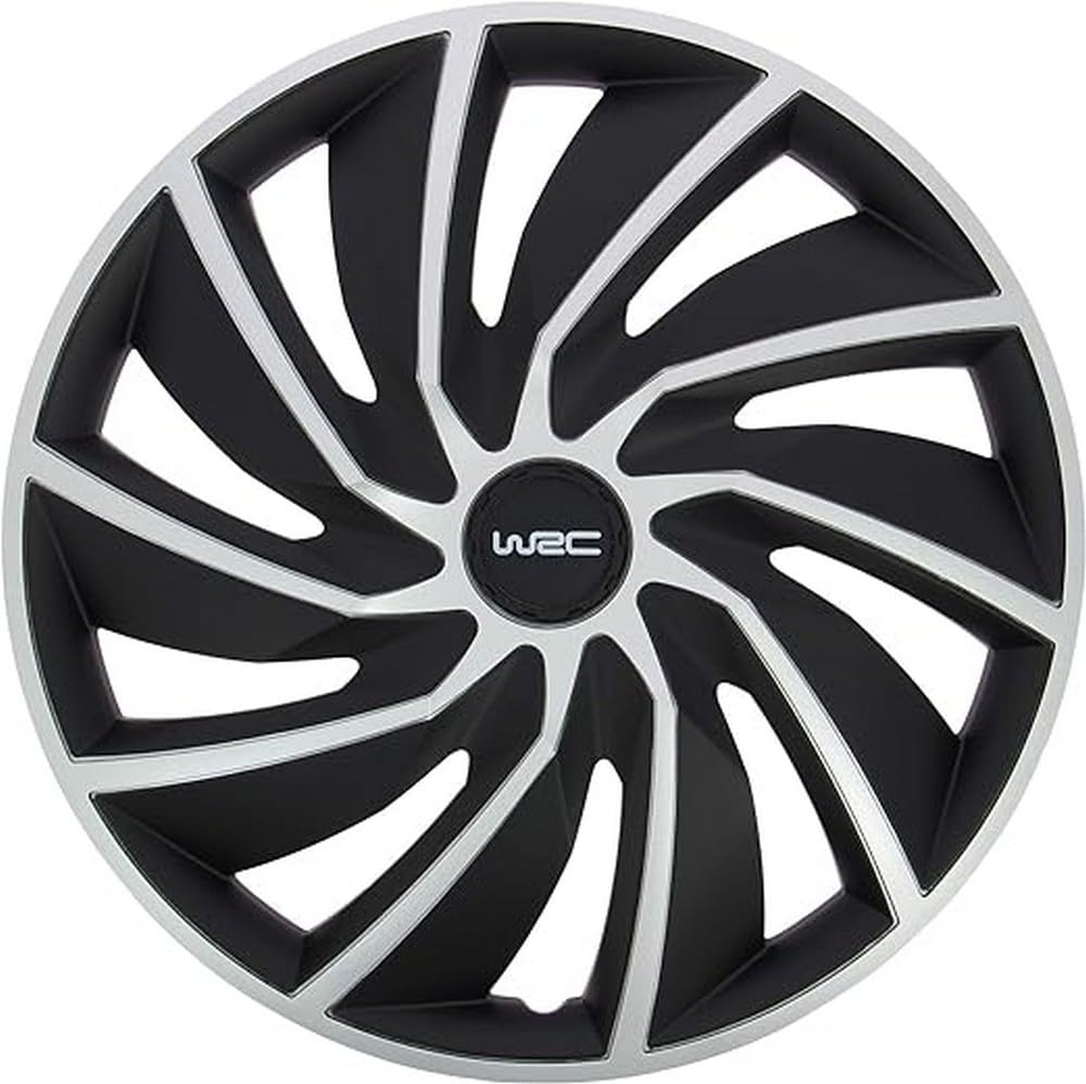 WRC 007597 – 4 Radkappen 14 Zoll Turbo zweifarbig 35,6 cm, 35,6 cm