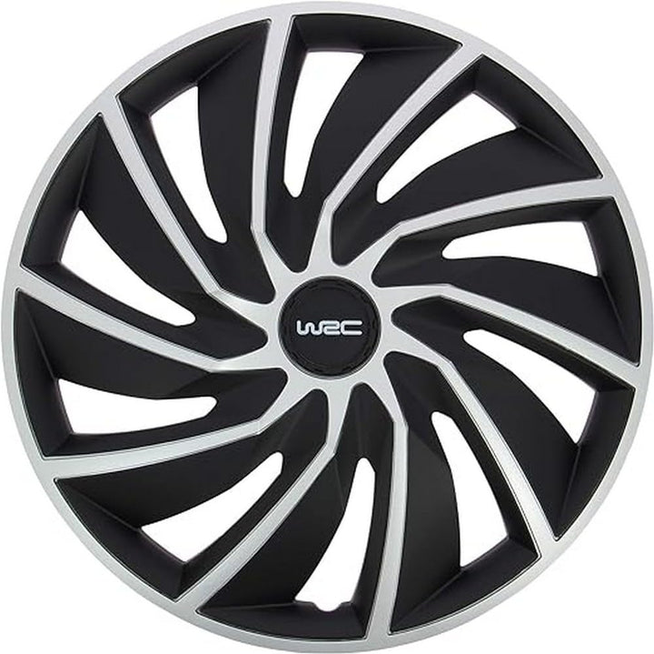 WRC 007597 – 4 Radkappen 14 Zoll Turbo zweifarbig 35,6 cm, 35,6 cm