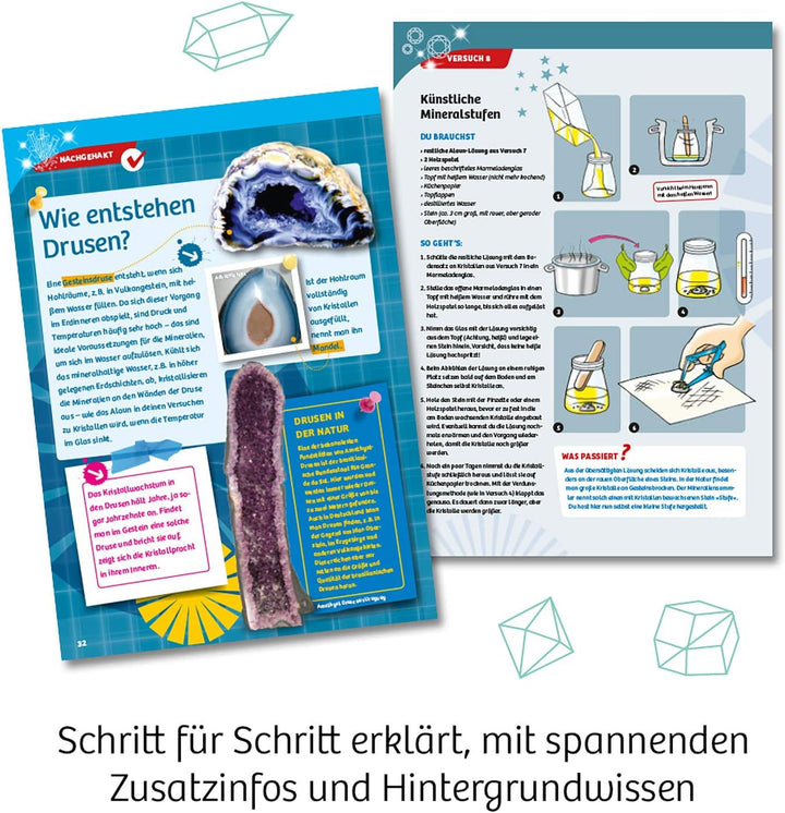 KOSMOS 643522 Kristalle züchten. Lass faszinierende Kristalle wachsen. Komplett-Set, nachtleuchtende