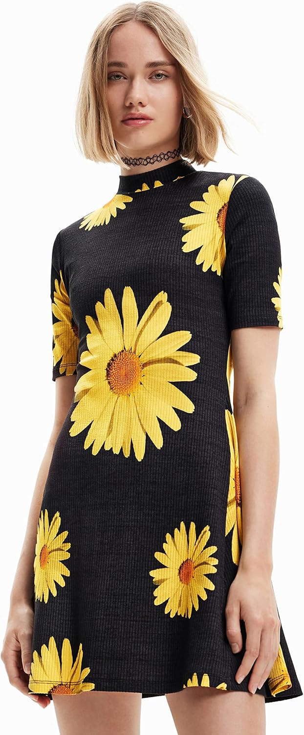 Desigual Damen Dress M Schwarz, M Schwarz