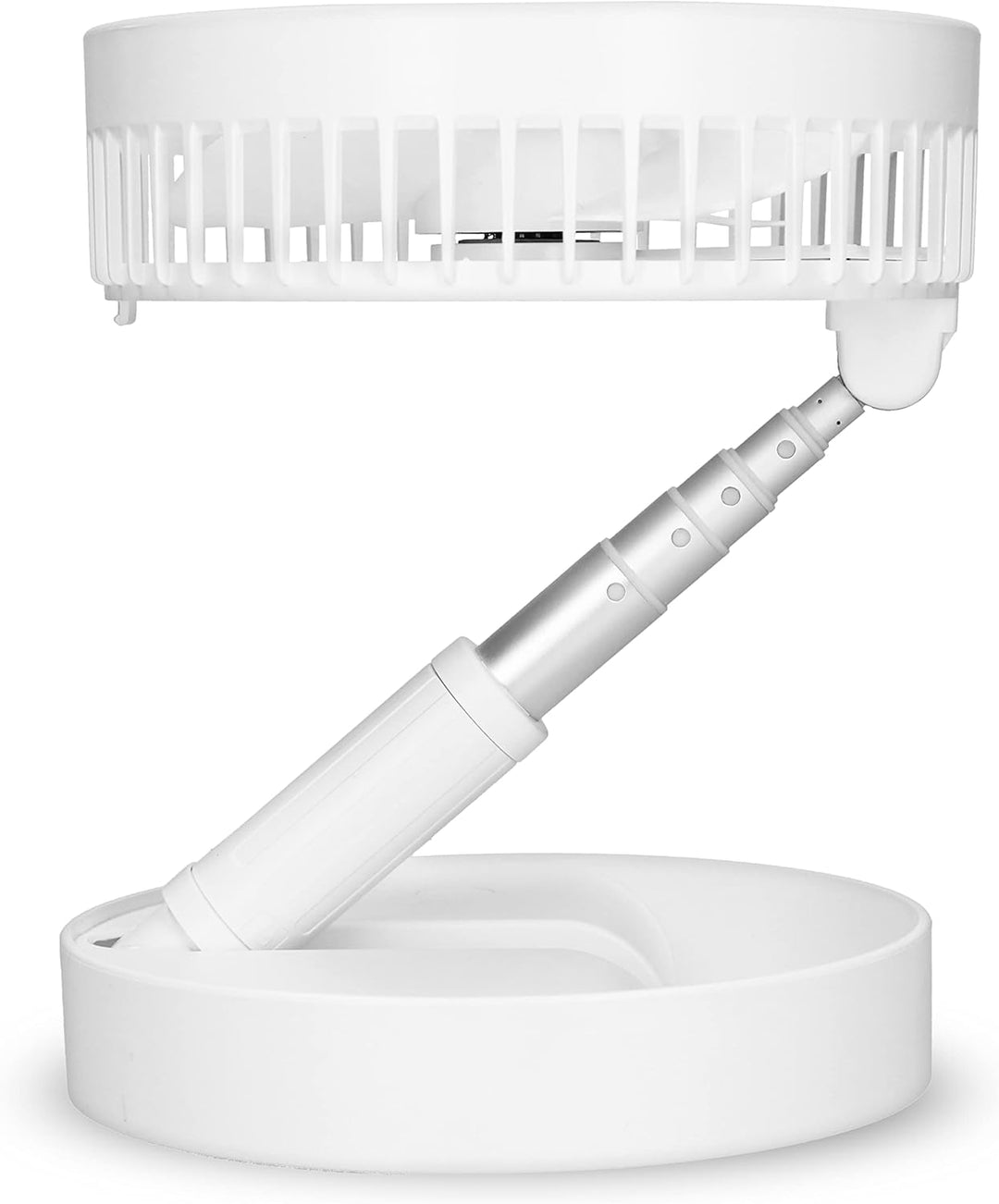Trebs 99380 Tischventilator - Tragbar und batteriebetrieben - Teleskopständer - 10000 mAh Akku - 4 G