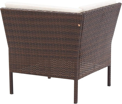 Festnight 6 Teilig Rattan Gartenmöbel Set Lounge Set balkonmobel klein Balkon balkonmobel Set Balkon