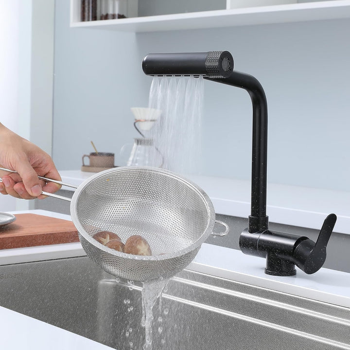 vorfenster küchenarmatur klappbar schwarz,4 modus wasserhahn, Hochdruck Wasserhahn Küche Vorfenster,