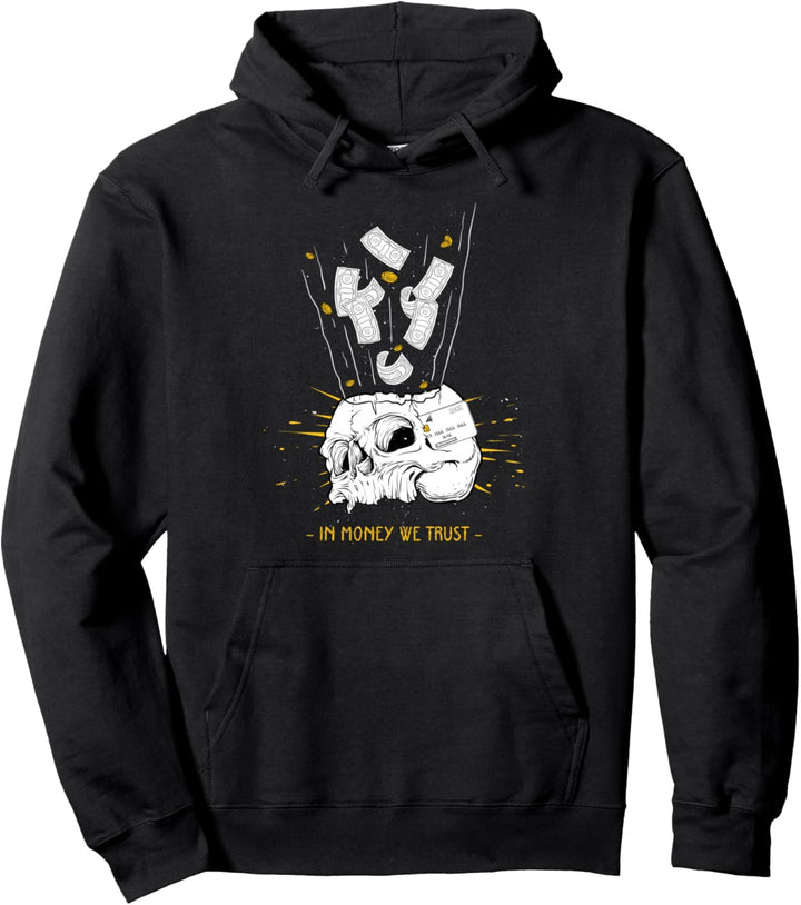 In Money We Trust - Sad Aesthetic Edgy Streetwear Pullover Hoodie