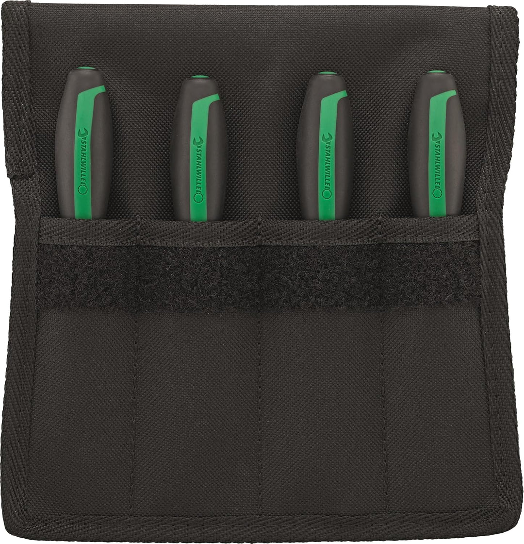 STAHLWILLE Hakenwerkzeug Set 155 mm 4-tlg. | universell einsetzbar u.a. für Dichtungen | in Textilta