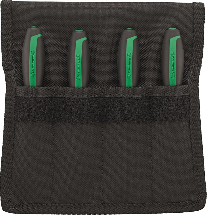 STAHLWILLE Hakenwerkzeug Set 155 mm 4-tlg. | universell einsetzbar u.a. für Dichtungen | in Textilta