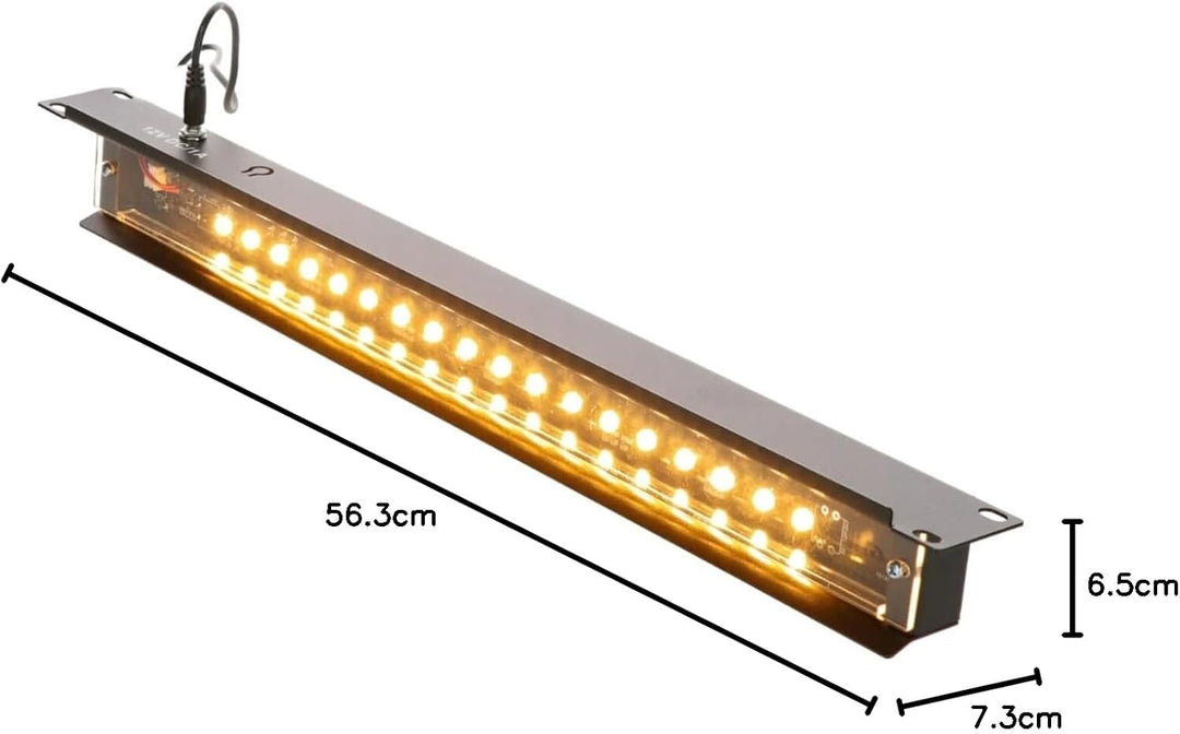 19 Zoll Design LED Beleuchtung - Weiss - Schwarz, Design LED Weiß