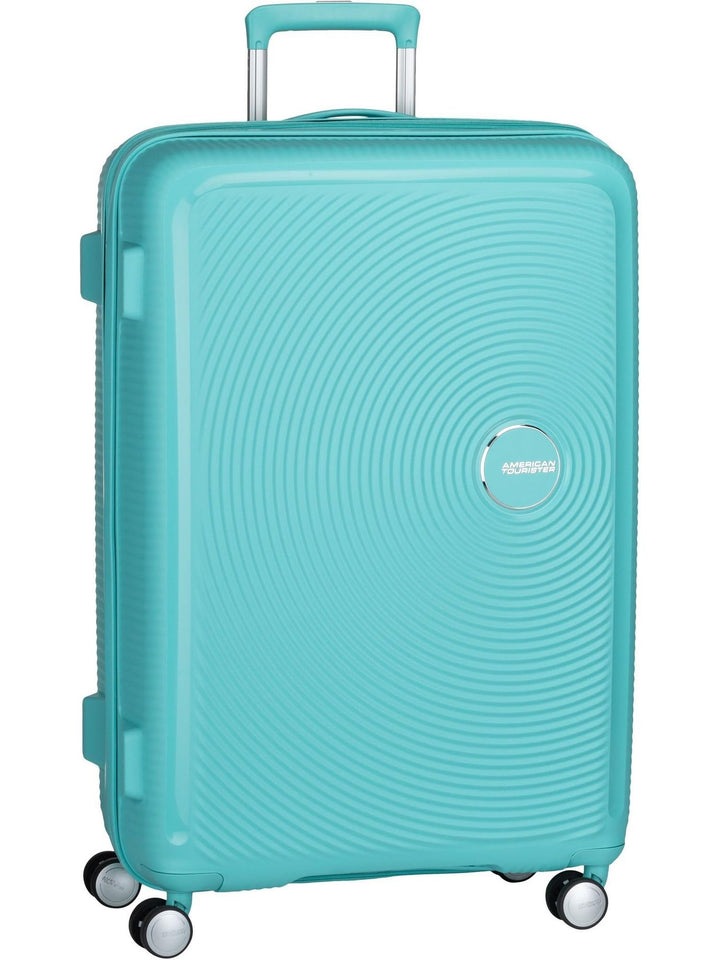 American Tourister Soundbox - Spinner L Erweiterbar Koffer, 77 cm, 97/110 L, Blau (Poolside Blue) Po