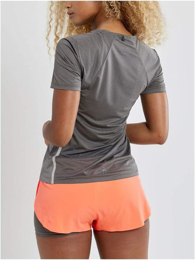 Craft Damen Run Vent Mesh Short Sleeve Trikots XL Asche, XL Asche