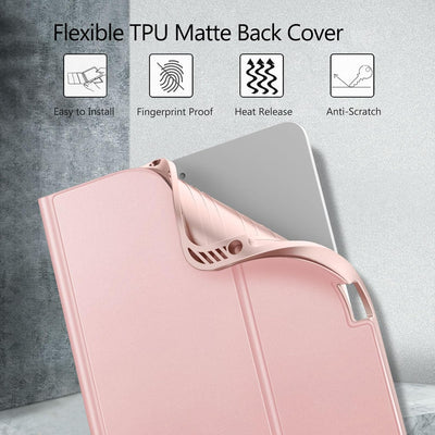 Fintie Tastatur Hülle für iPad Air 5 2022 / iPad Air 4 2020 10.9 Zoll, Soft TPU Rückseite Gehäuse Sc