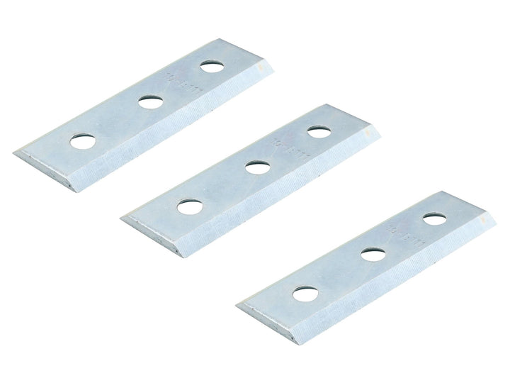 SECURA Häckslermesser 3 x 8,5cm kompatibel mit LESCHA ZAK 2700, 3500, 52534, 56787, 52645