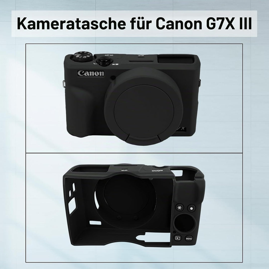 Easy Hood PowerShot G7 X III Kameratasche, Verbessert Silikon hülle für Canon Mark III Digitalkamera