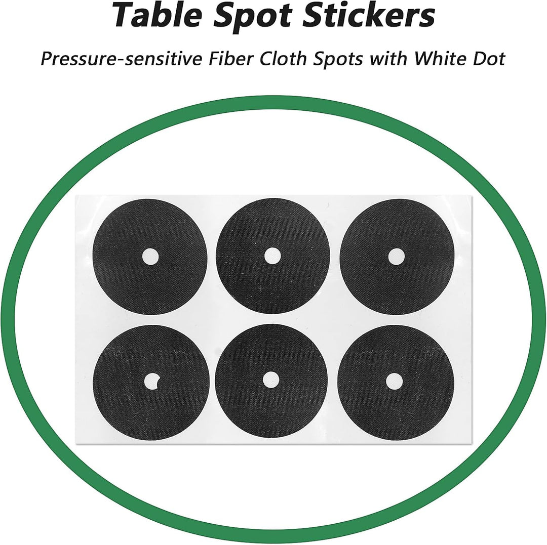 Billard Zubehör Set mit Kugeln, Dreieck, Kreide, Aufklebern & Ersatzspitzen – Komplettes Pool Tisch